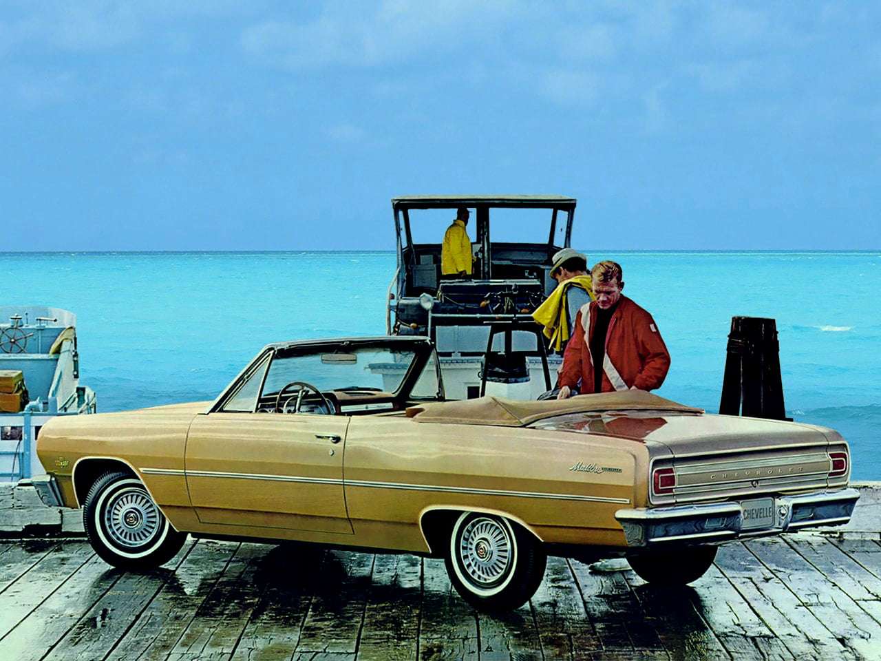 1965 Chevrolet Chevelle Malibu Cabriolet pussel på nätet