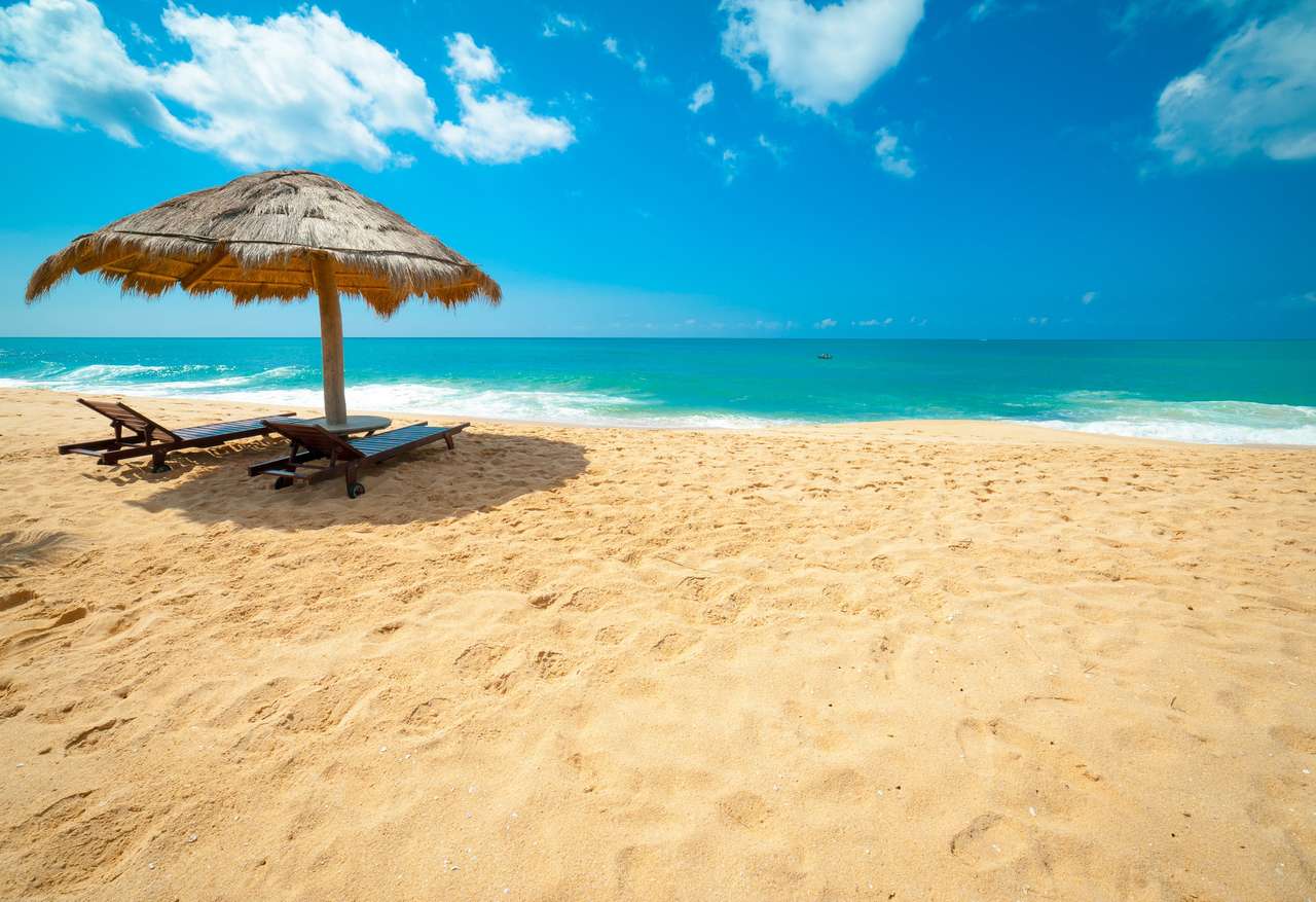 Τροπική παραλία στη Σρι Λάνκα παζλ online