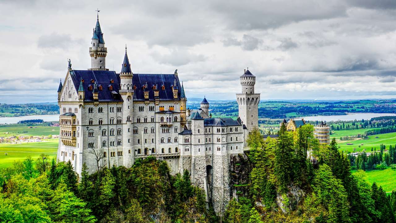 Neuschwanstein slott pussel på nätet