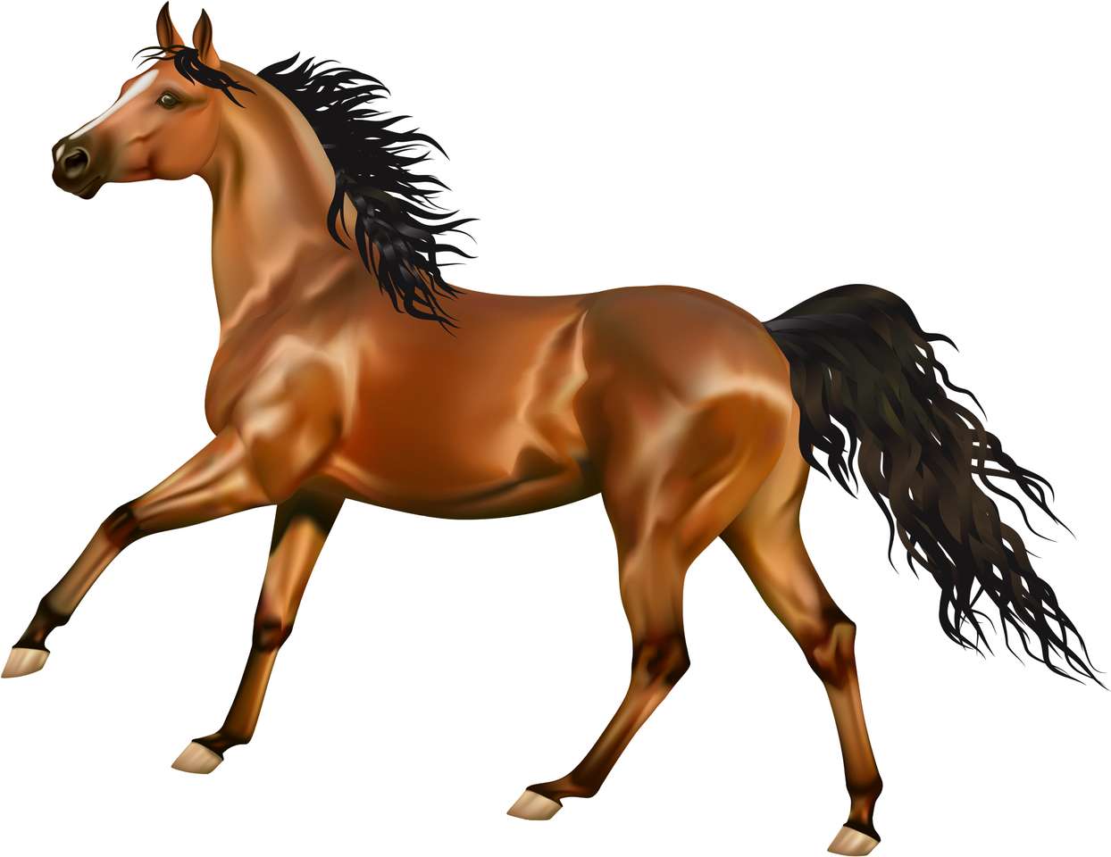 vacker häst Pussel online