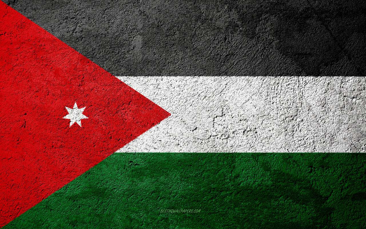 Vlag van Jordanië legpuzzel online