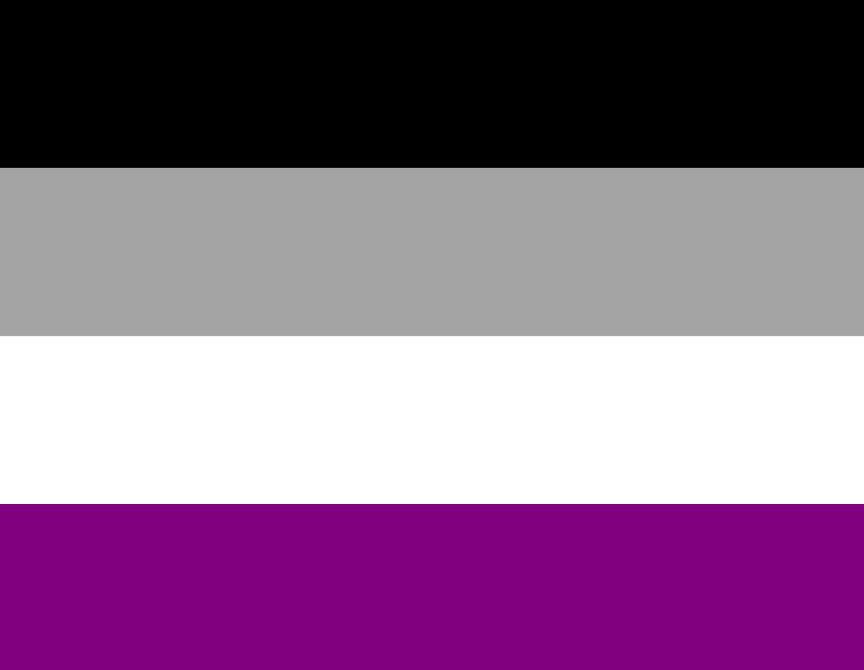 Bandera de orgullo asexual / as a medida para mis compañeros ases. rompecabezas en línea