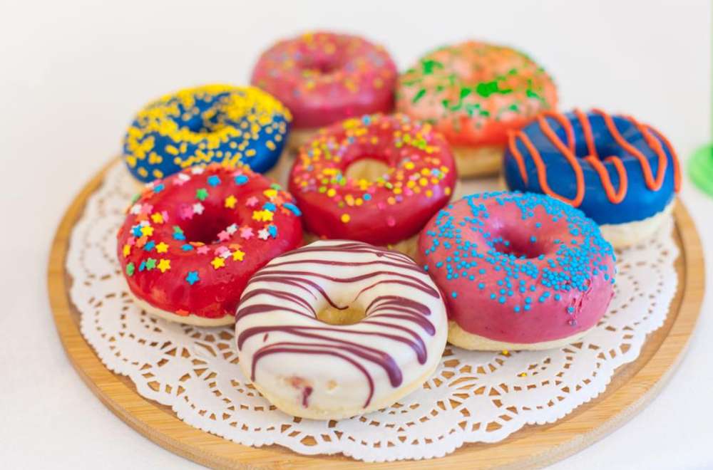 Bunte Donuts Puzzlespiel online