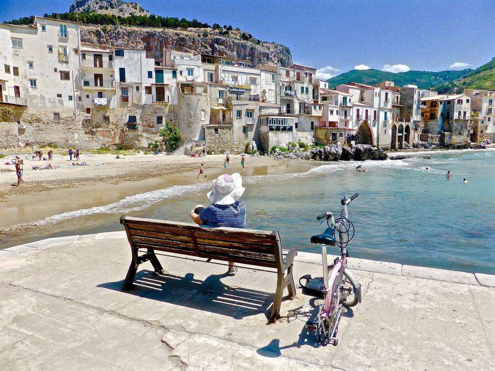 Cefalù - stad på Sicilien pussel på nätet