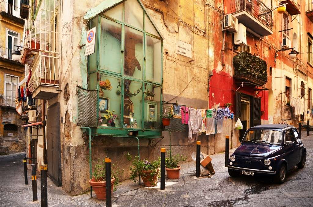 Rue - localiser- Naples puzzle en ligne