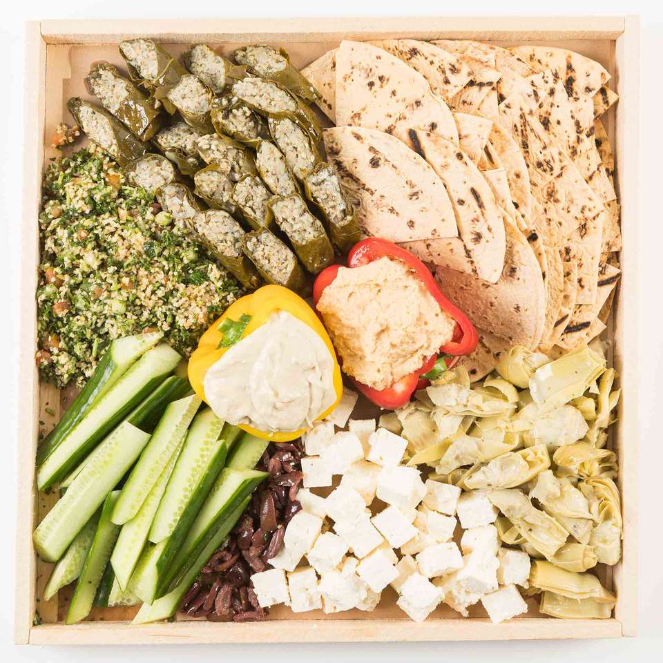 Assiette Mezze Végétarienne puzzle en ligne
