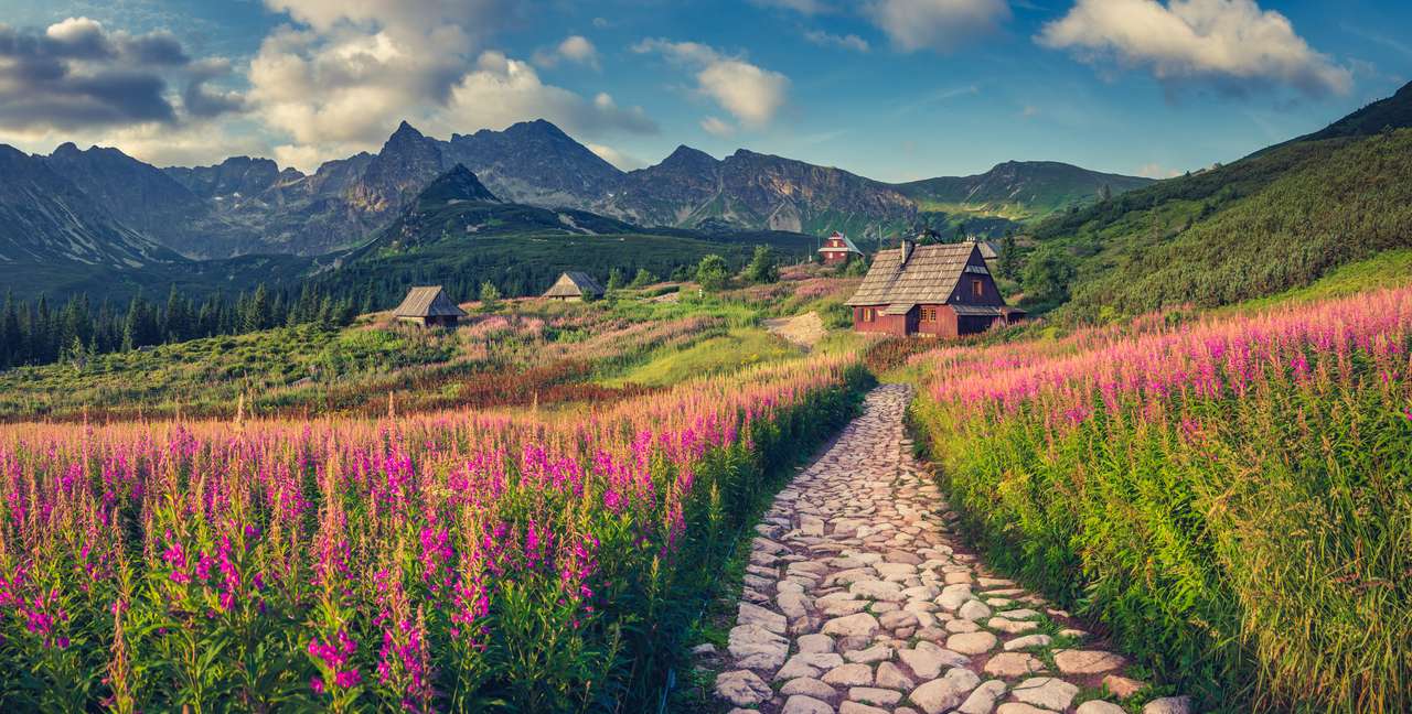 Panorama tatranských hor online puzzle