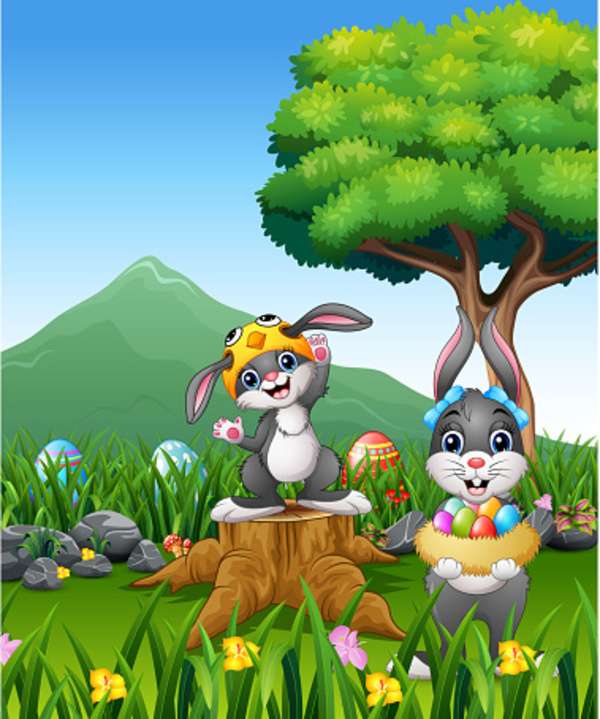 Conejitos Easter #6 rompecabezas en línea