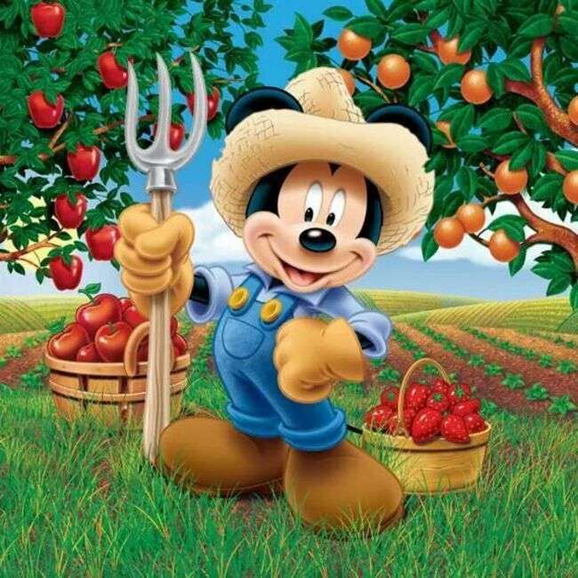 Topolino in the field jigsaw puzzle online
