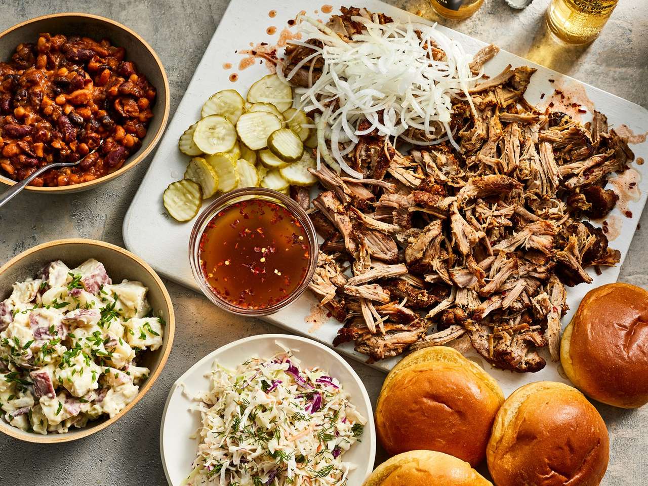 Pulled Pork with Side Dishes online puzzle