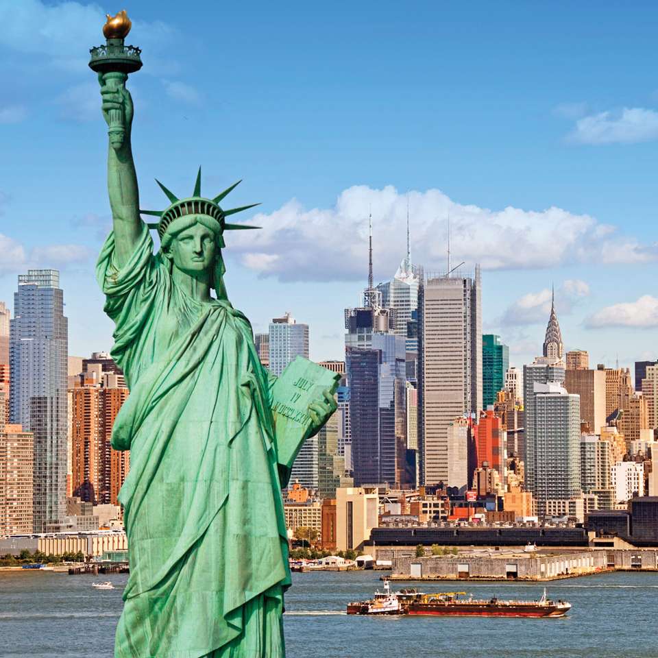 Vrijheidsbeeld - een standbeeld op Liberty Island online puzzel