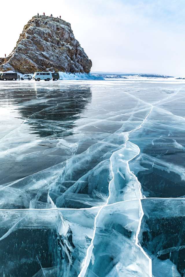 Lacul Baikal - înghețat puzzle online