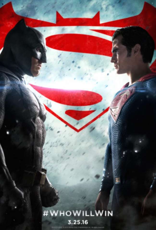 Filmový plakát Batman VS Superman skládačky online