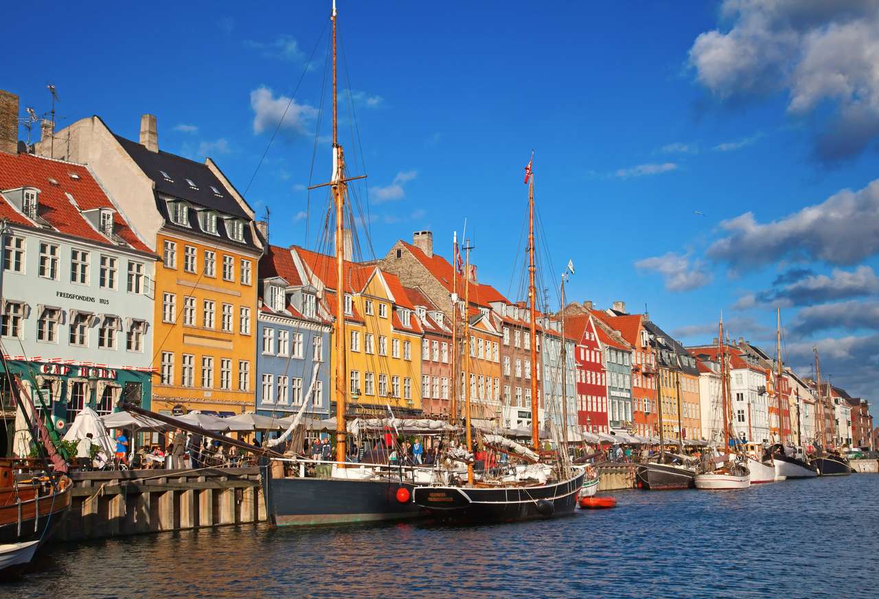 Копенхаген (област Nyhavn) онлайн пъзел