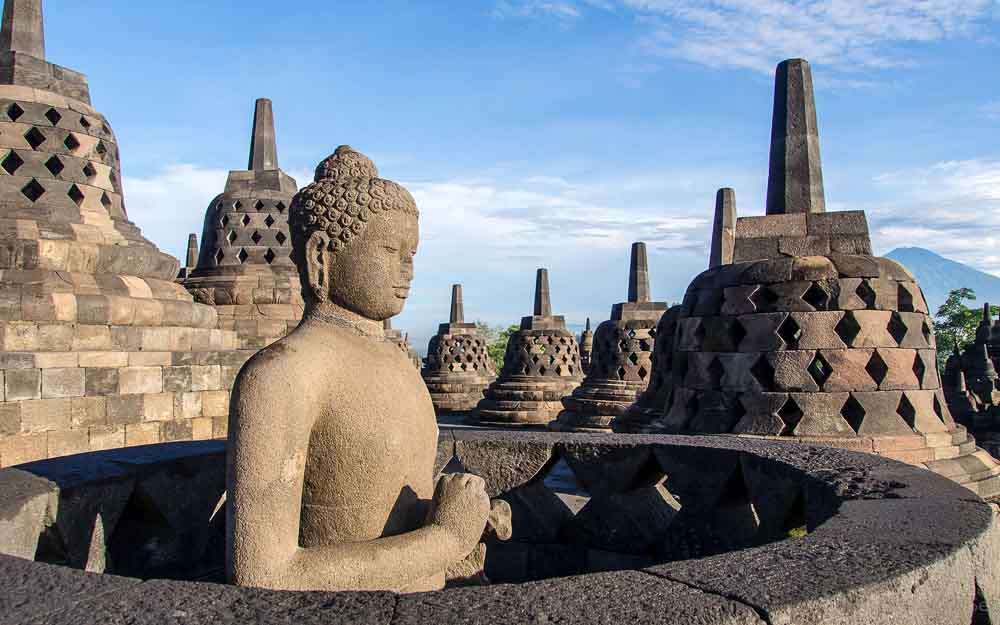Borobudur - Indonesien Online-Puzzle