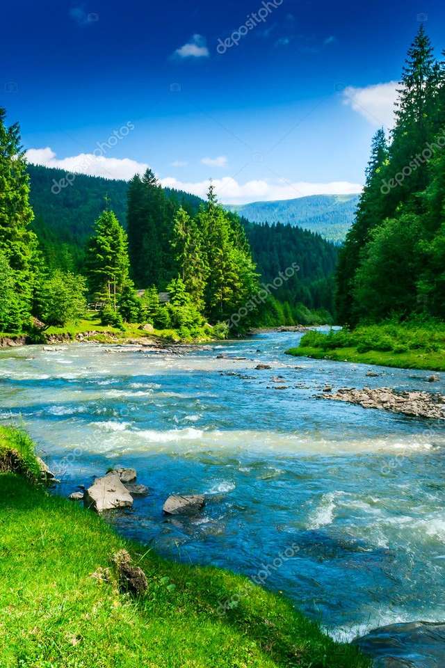 River in the mountains jigsaw puzzle online