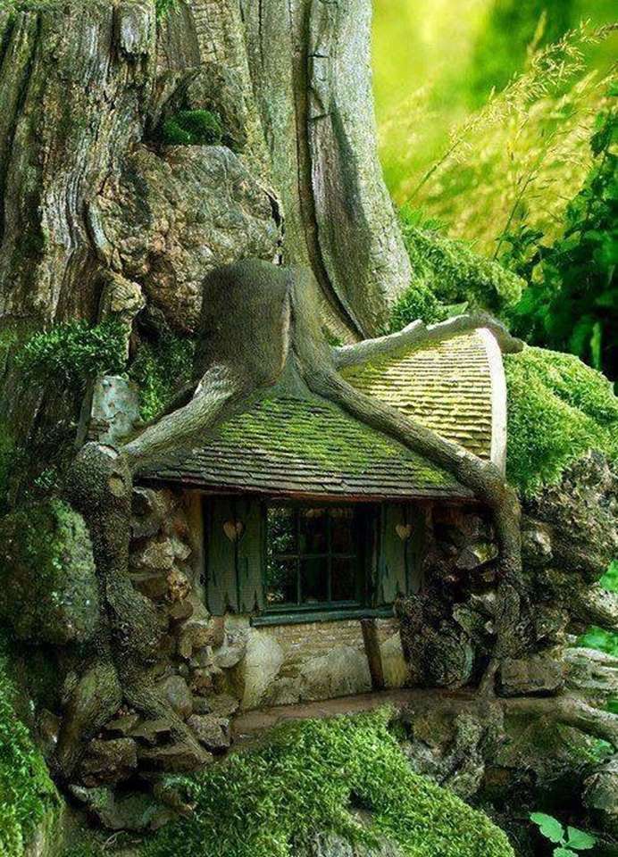 La maison dans le tronc d'arbre puzzle en ligne