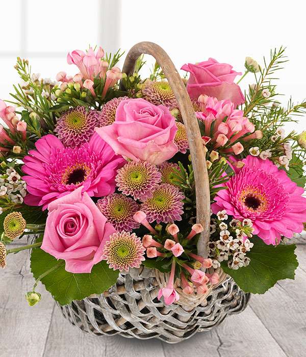 Basket with roses puzzle