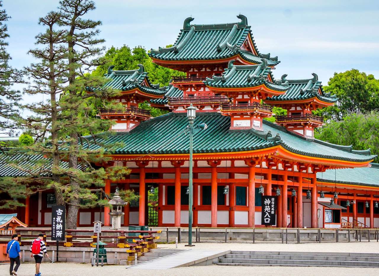 Traditionell japansk arkitektur pussel på nätet
