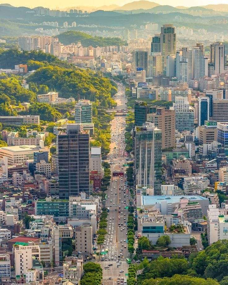 Koreansk stad Pussel online