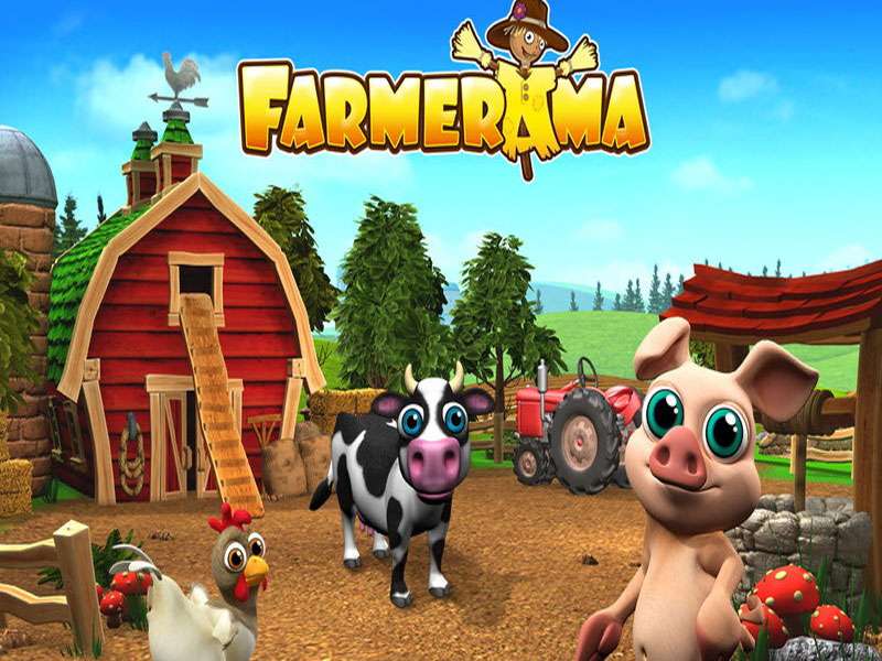 Um jogo de fazenda quebra-cabeças online