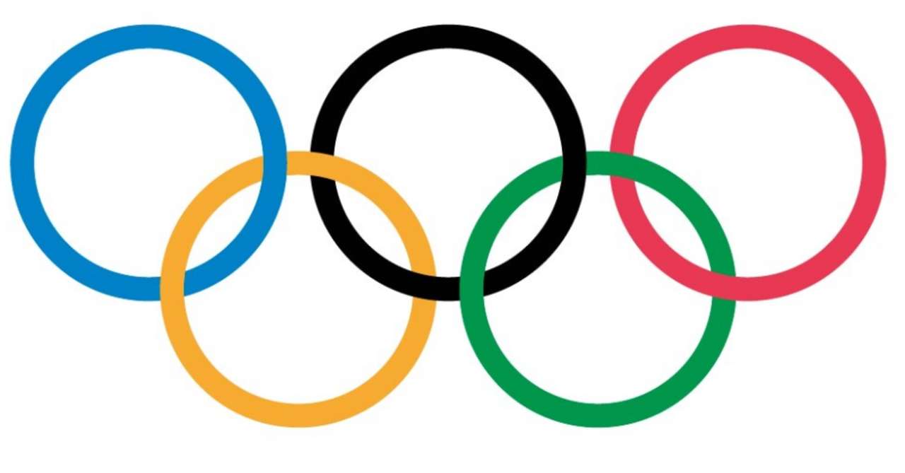 Símbolo de anillos olímpicos rompecabezas en línea
