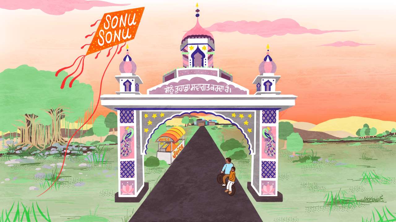 Het dorp van Sonu online puzzel