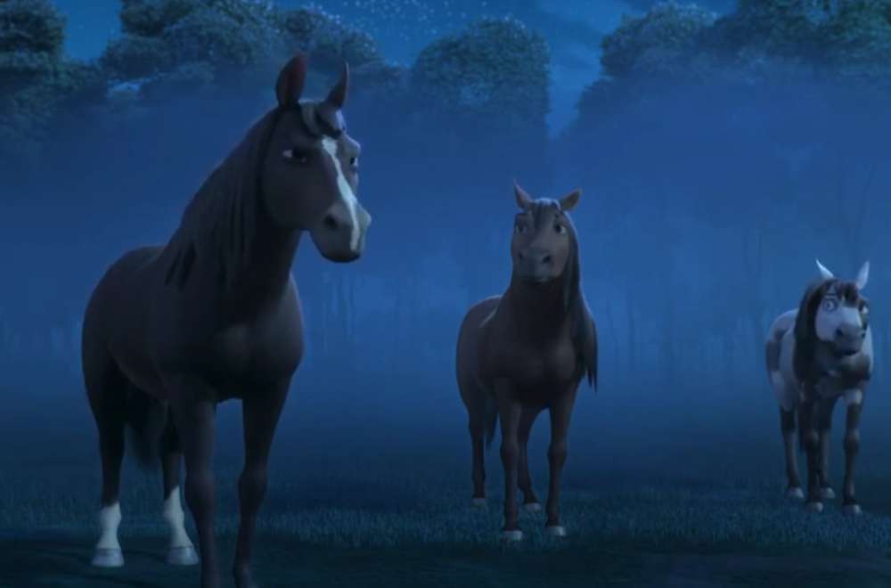 Tre cavalli selvaggi puzzle online