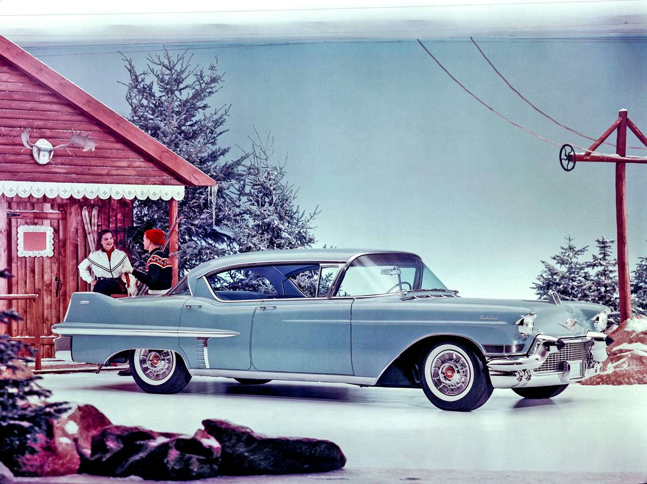 1957 Cadillac Sixty-Two твърд покрив онлайн пъзел