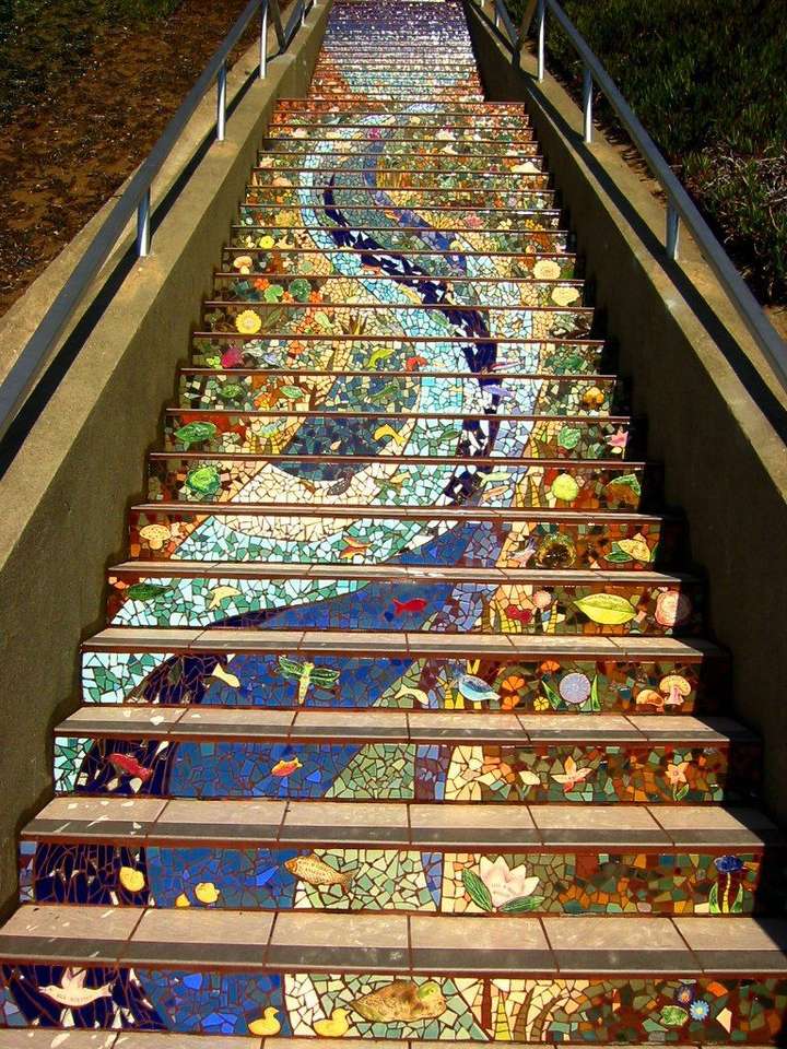 Мозаїчні сходи онлайн пазл