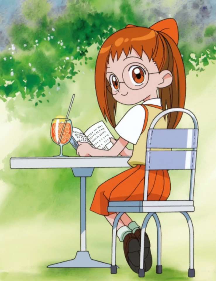Krásná dívka čte knihu online puzzle