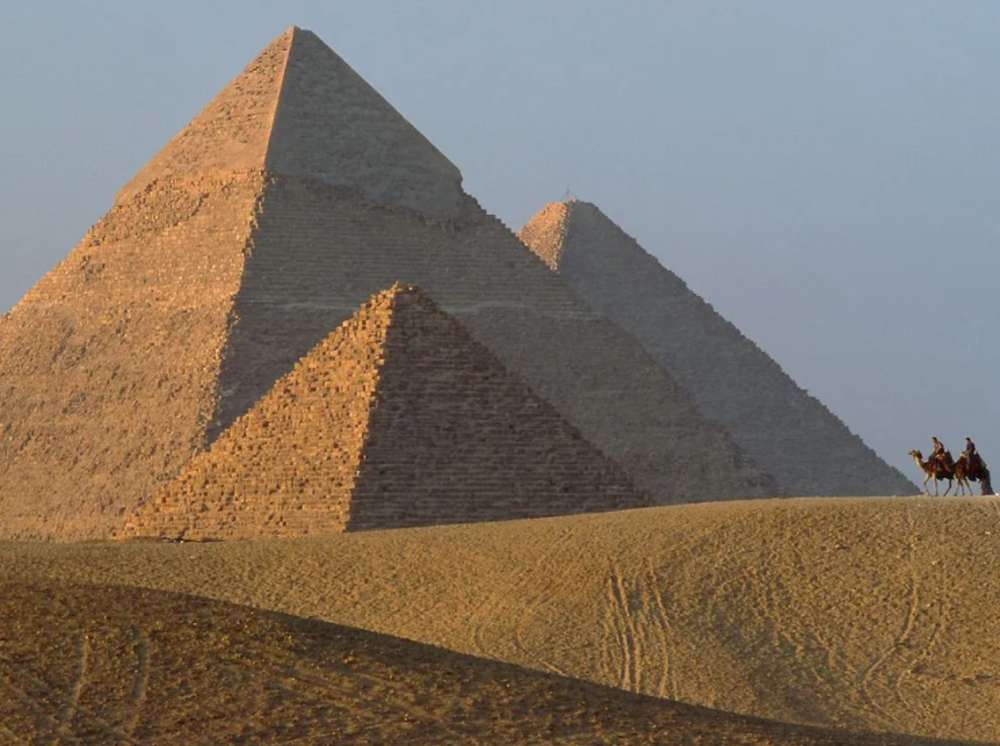 De grote piramides van Gizeh online puzzel