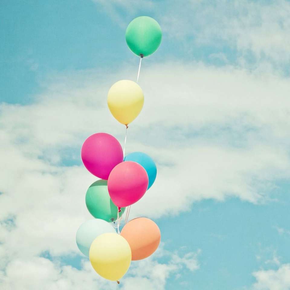 Bunte Luftballons Puzzlespiel online