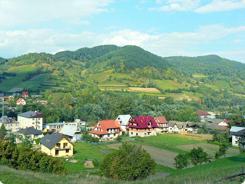 Lengyelország leghosszabb falu - Zawoja kirakós online