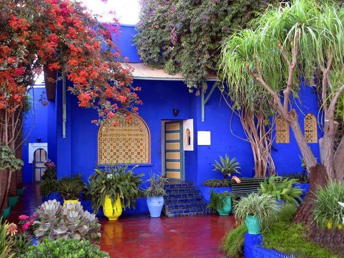 kék ház kirakós online