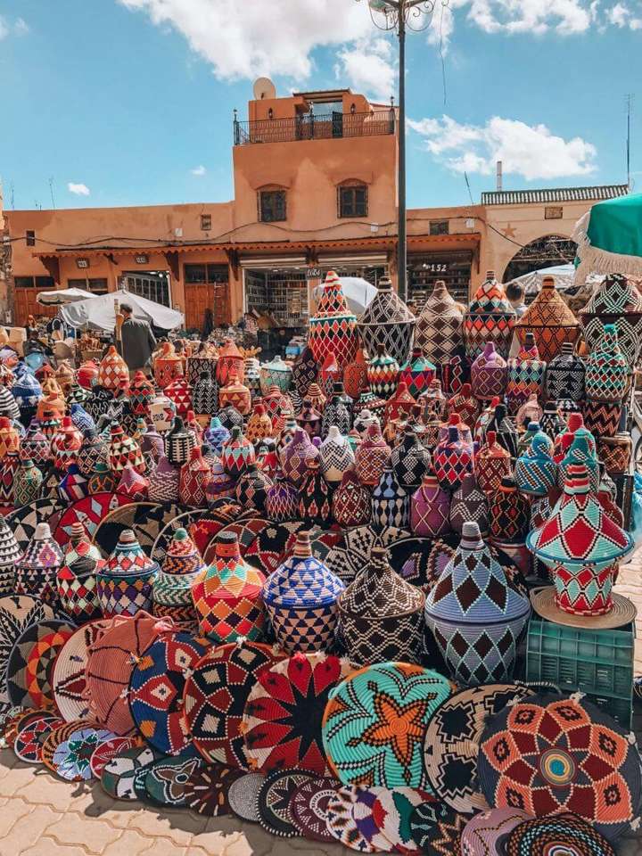 Марокканский рынок пазл онлайн