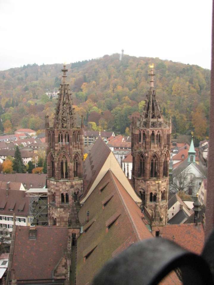 Покривът на катедралата във Фрайбург им Брайсгау (1230) онлайн пъзел