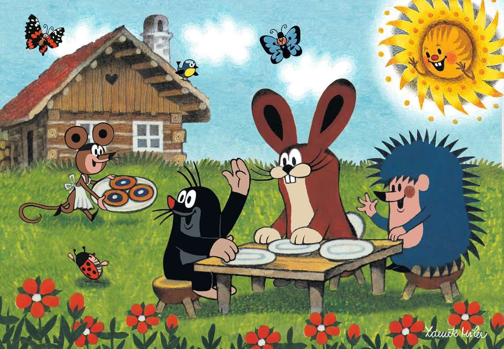 Krecik - a Czech fairy tale for children jigsaw puzzle online