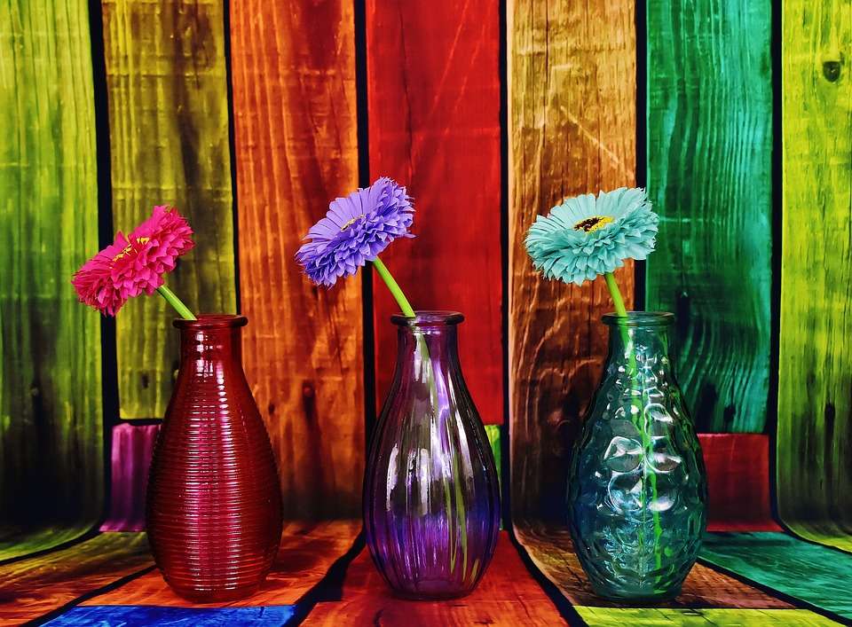 Ručně malované vázy online puzzle