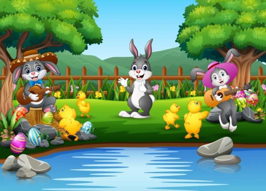Serenata dei coniglietti puzzle online