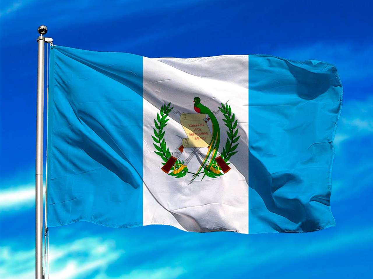 De vlag van Guatemala legpuzzel online