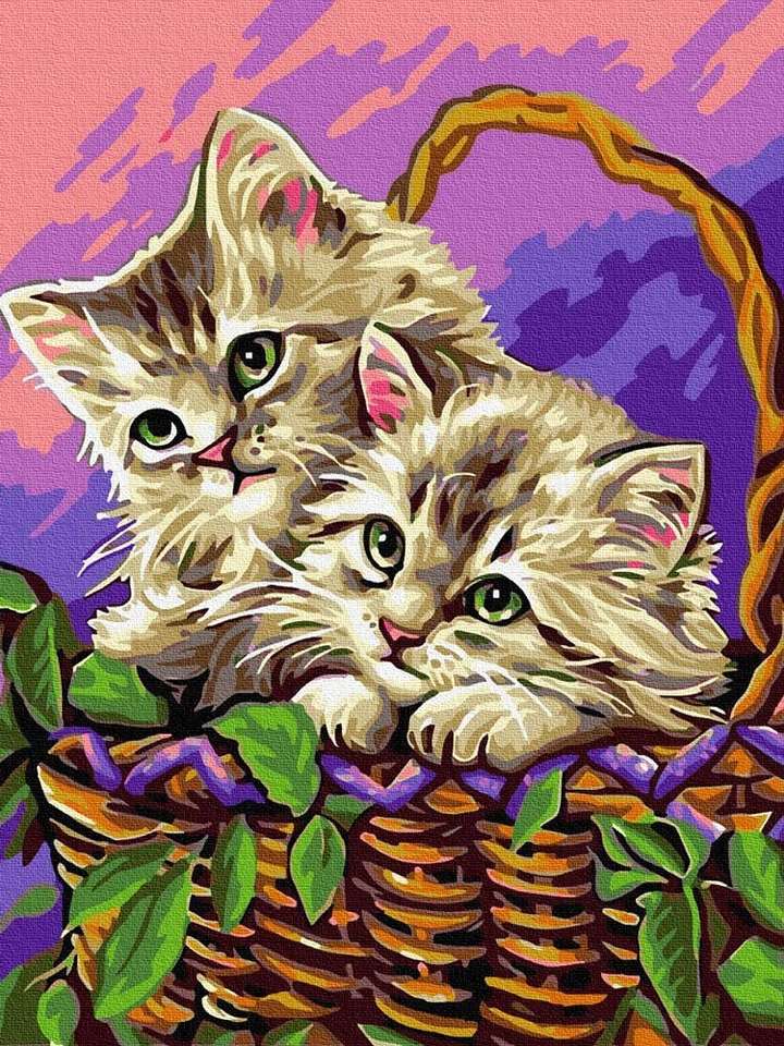 Gattini nel cestino puzzle online