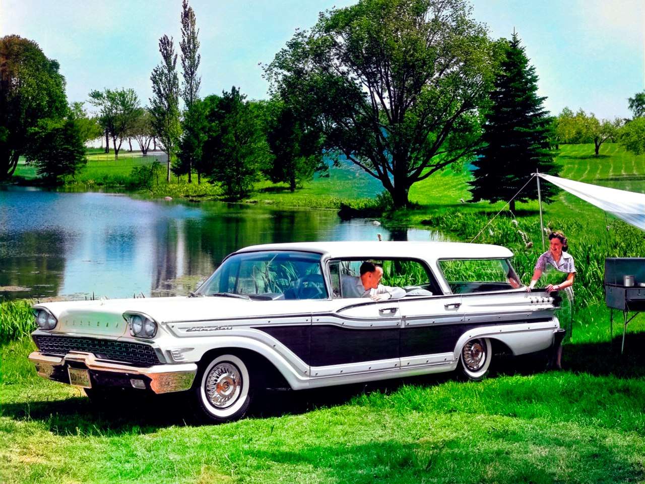1959 р. Mercury Country Cruiser Colony Park онлайн пазл