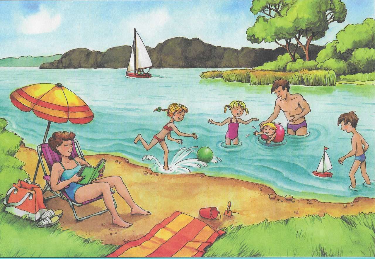 Vacanze in riva al lago puzzle online