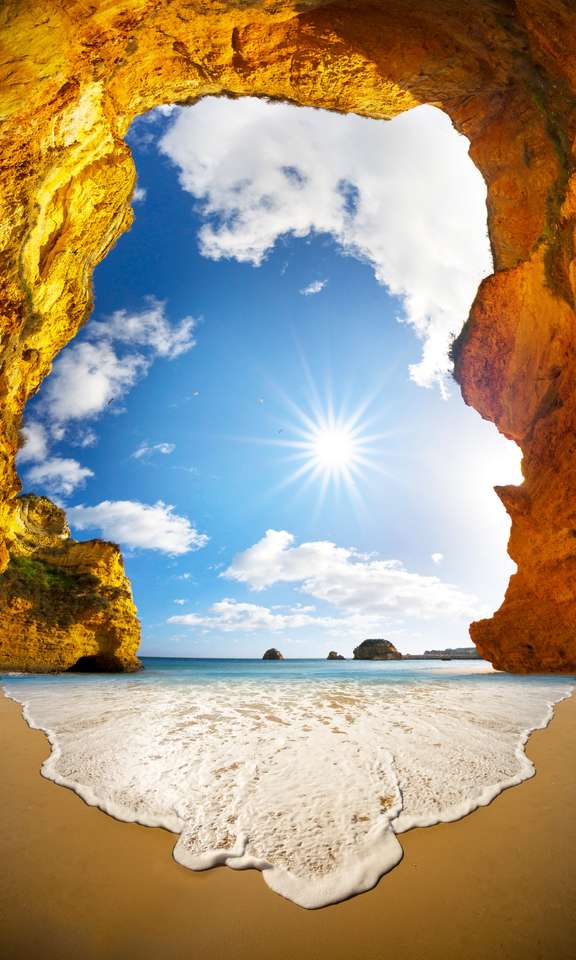 sea in Lagos, Portugal jigsaw puzzle online