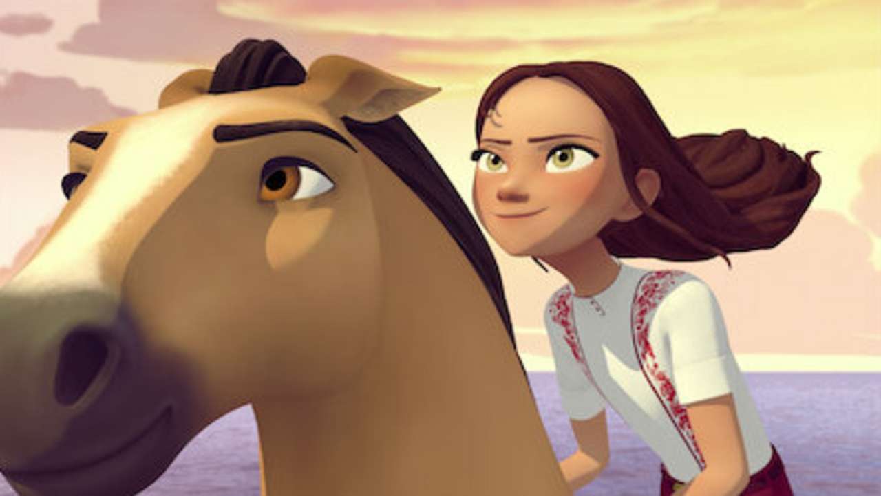 Una niña intrépida y su caballo rompecabezas en línea
