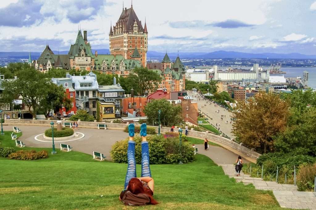 Kanadensisk stad- Quebec pussel på nätet