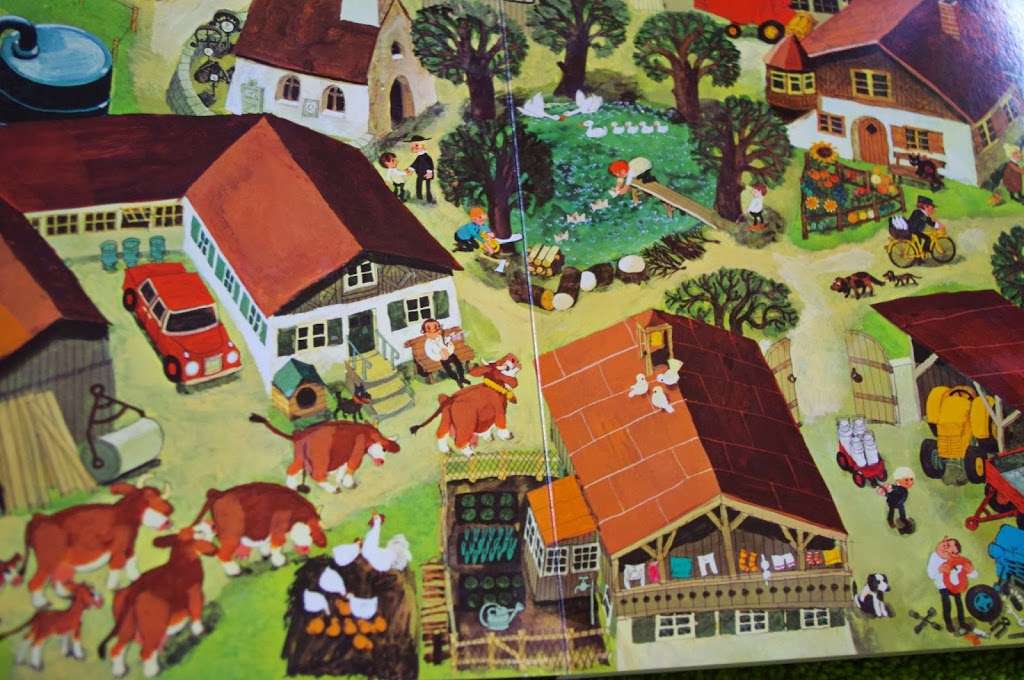 Le village vu à vol d'oiseau puzzle en ligne