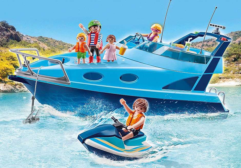 Playmobil-yacht med vattenskoter pussel på nätet