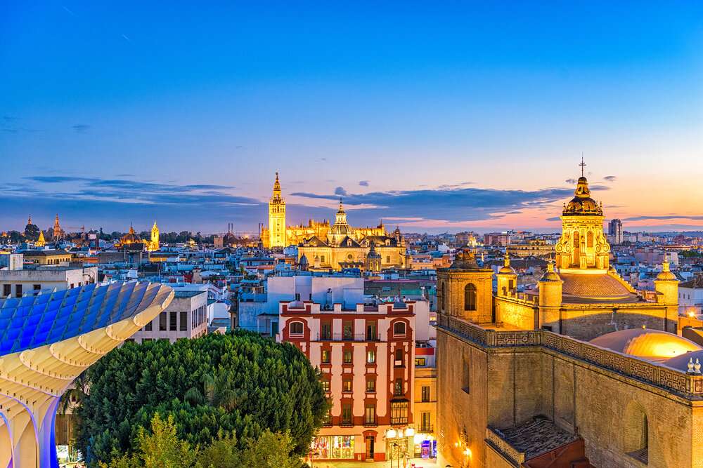 Panorama van Sevilla online puzzel